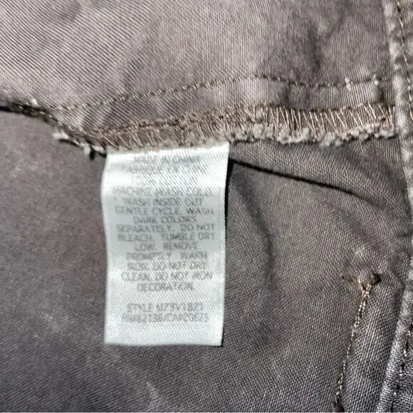 VTG Guess Jeans Brown Band/Military Flesh & Blood Jacket L Flawed Bikercore Punk - Picture 11 of 15